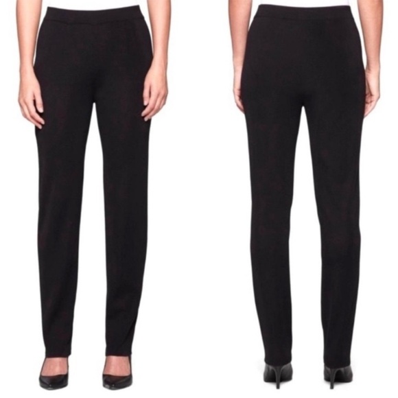 Exclusively Misook Straight Leg Pants Women’s Size SP Pull On Elastic Waist - Picture 1 of 6